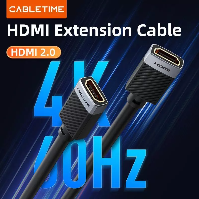CABLETIME Kabel HDMI Female to Female Extension Perpanjangan 4K