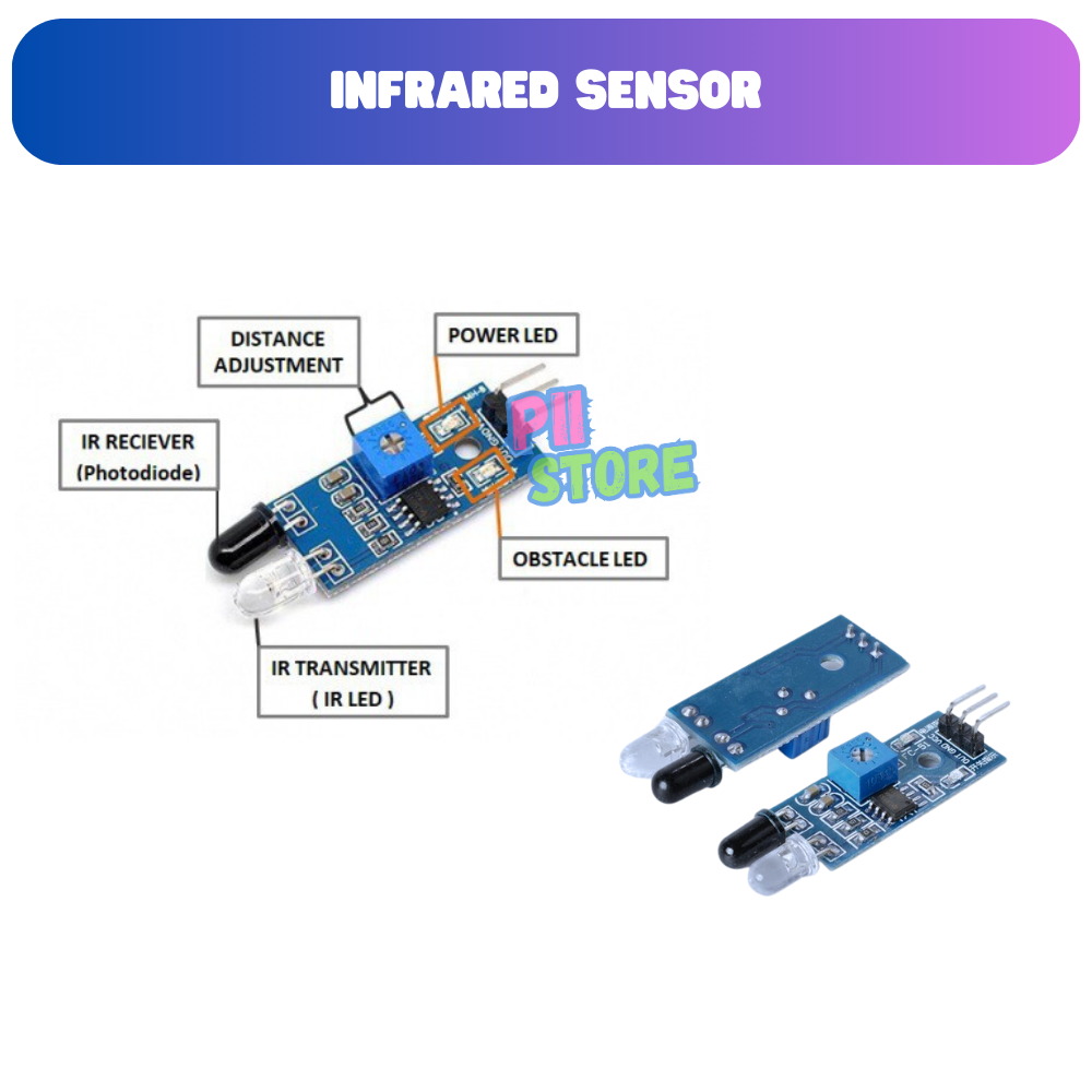Jual Infrared Barrier Obstacle Sensor Halangan Rintangan Module Sensor ...