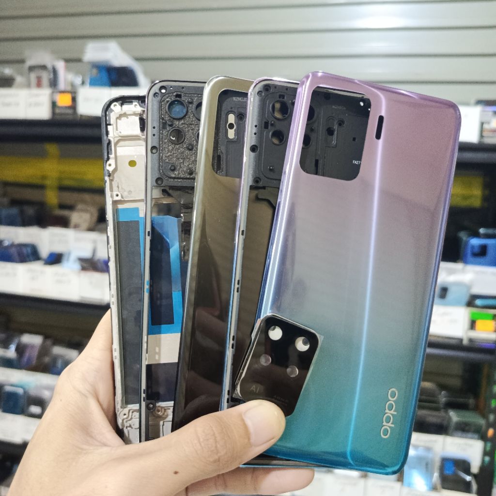 Jual Kesing housing casing Oppo reno 5F Frame + bezel + backdoor Ori ...