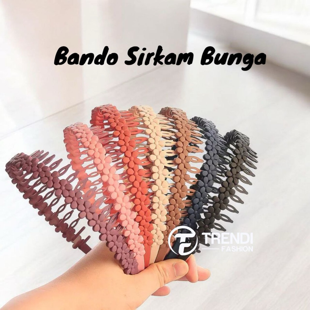 Jual Bando Sirkam Bentuk Bunga Accessories Rambut Bando Sisir | Shopee ...