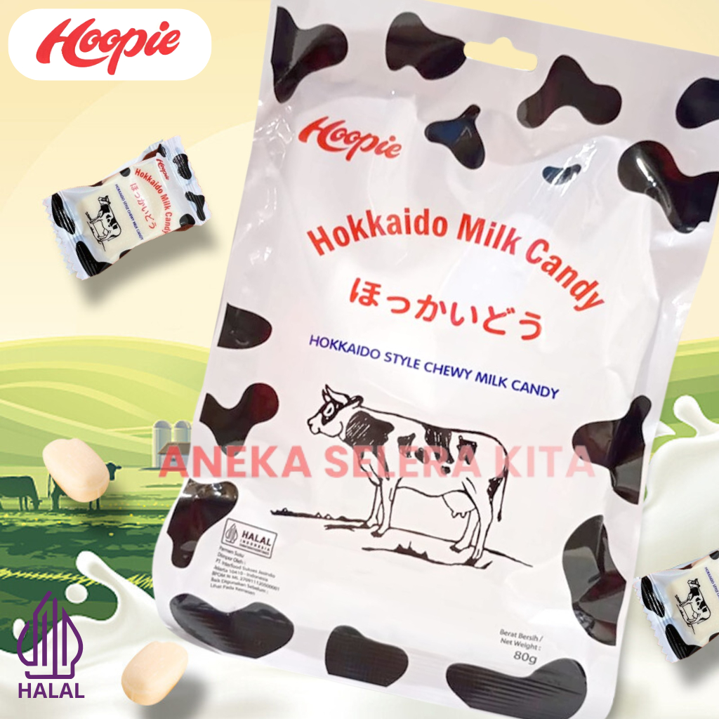 Jual Hoopie Permen Susu Hokkaido Milk Candy Halal 80g | Shopee Indonesia