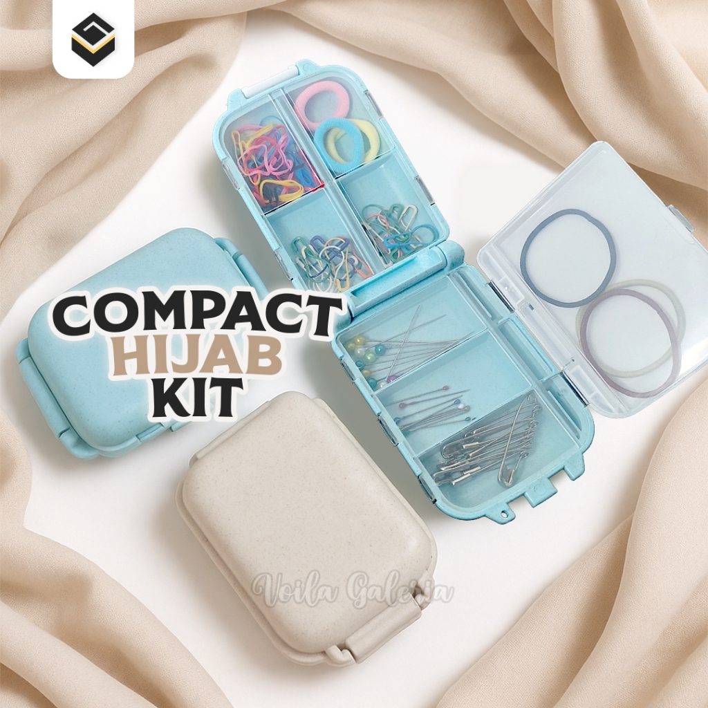 Jual Hijab Kit Set Jarum Peniti Untuk Berhijab Traveling Umroh | Shopee ...