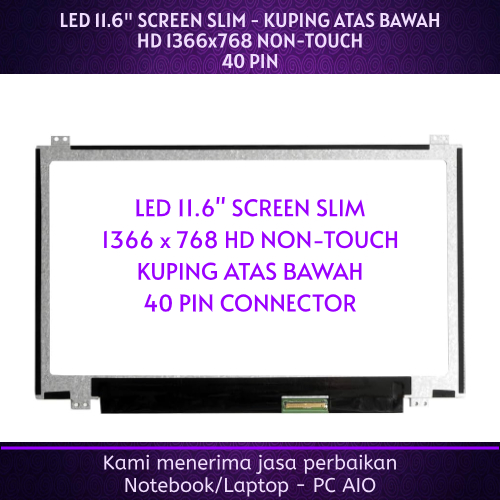 Écran LCD LED 11.6" WXGA Pour PC Portable - Remplacement Compatible - Marque Visiodirect