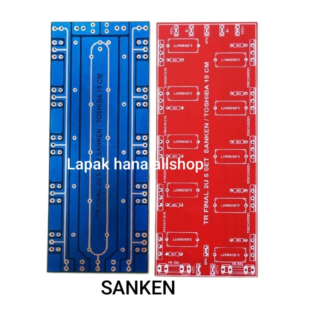 Jual Pcb 2u transistor sanken 4 set 5 set bahan semi fiber pcb tr final ...
