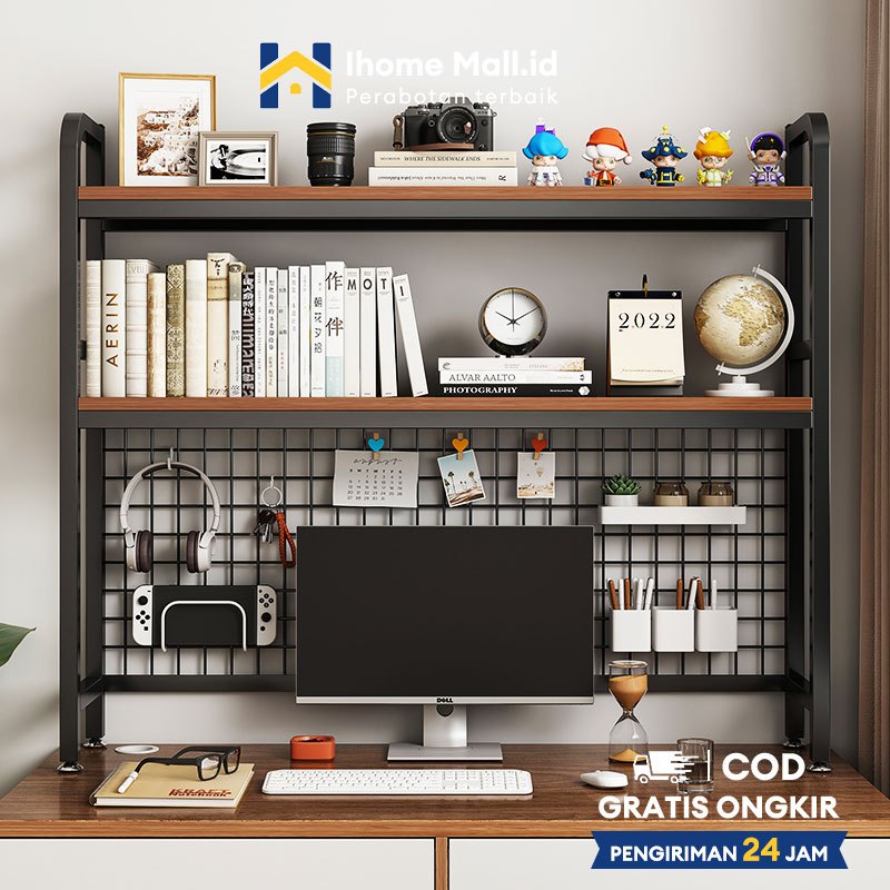 Jual IH Rak Desktop Storage Rak Meja Stationery Rak Buku Desktop Rak ...