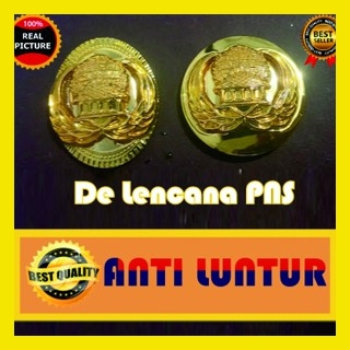 Jual Pin korpri ASN bulat / oval warna emas tidak akan luntur ...