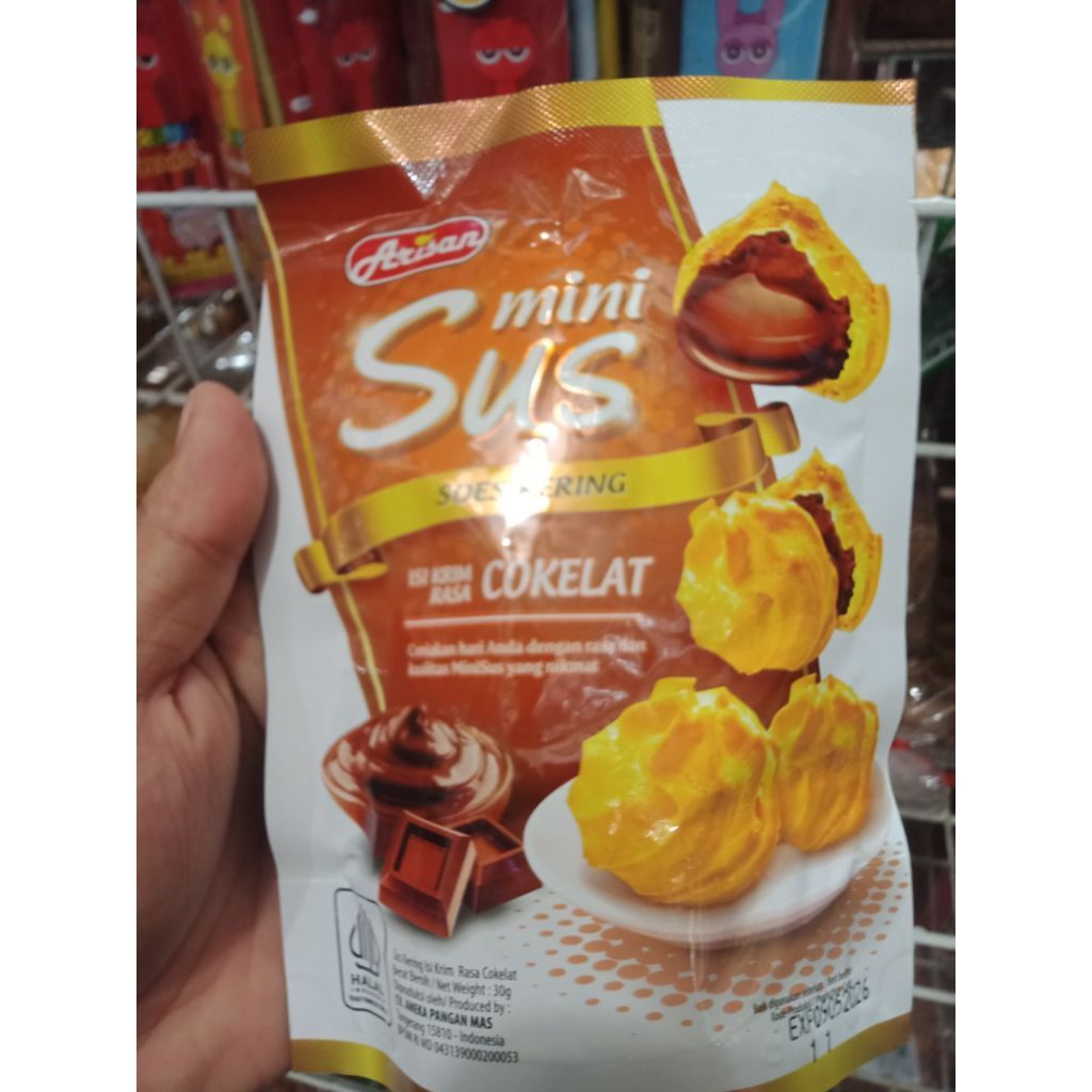 Jual Mini Sus Soes Kering Rasa Coklat 30gr | Shopee Indonesia