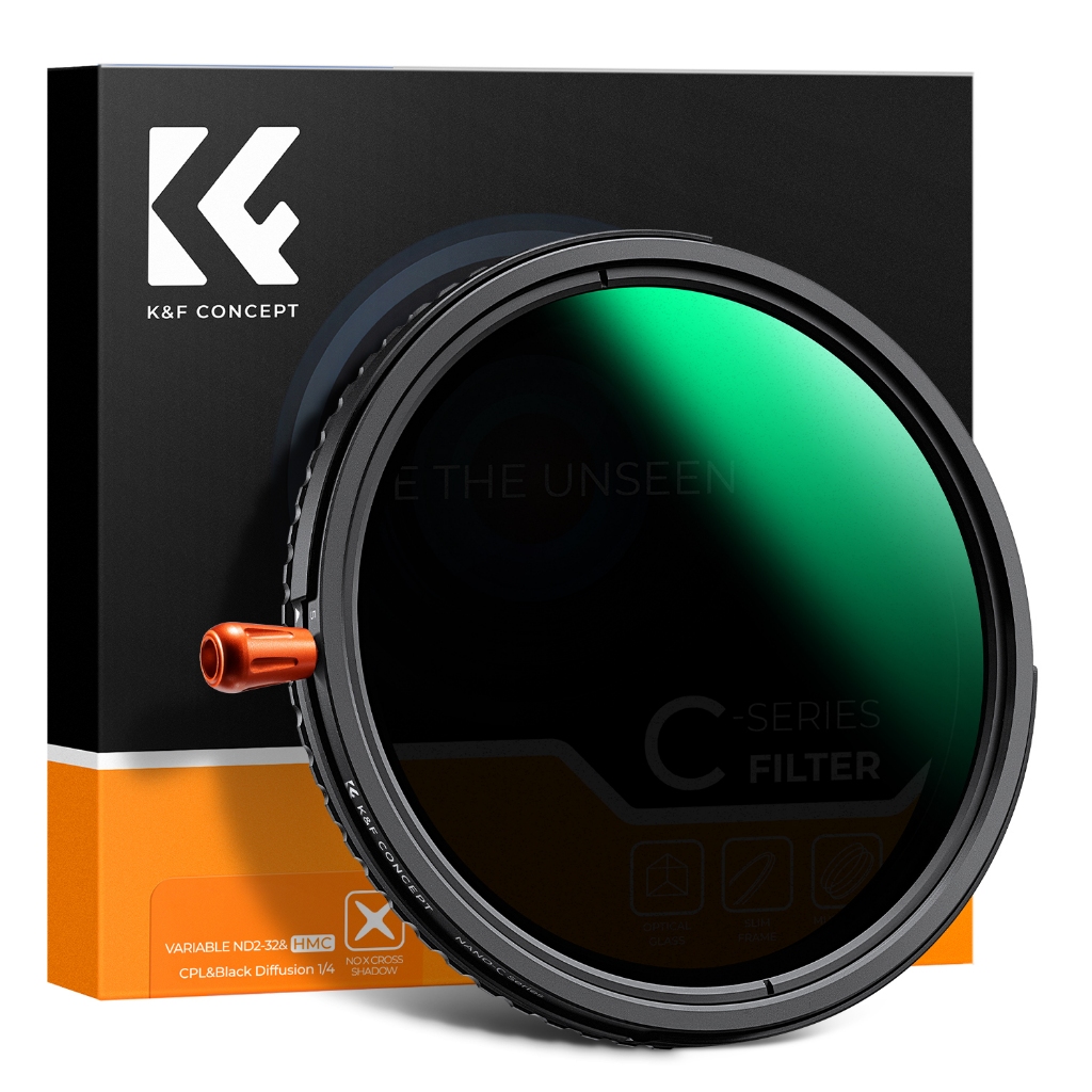 Jual K&F Concept Filter C series 3 in 1 filter ND2-32 & CPL & 1/4 black ...