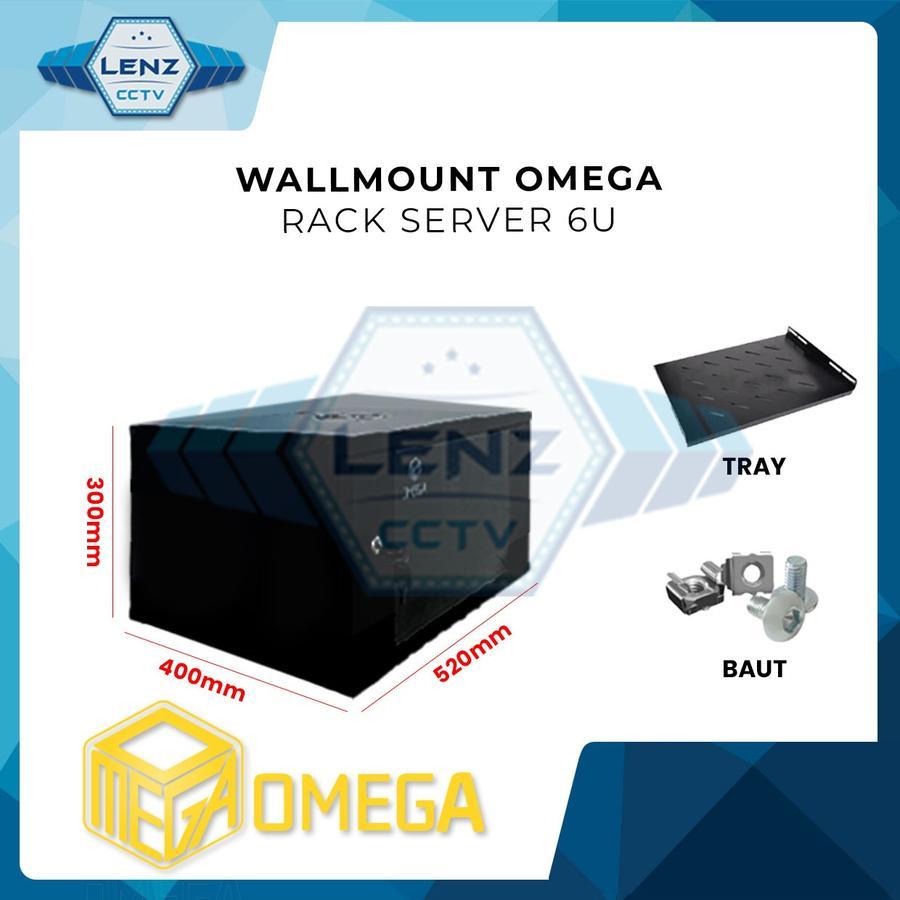 Jual Wallmount Rack 6U Omega / Rack Server 6U Omega Single Door ...
