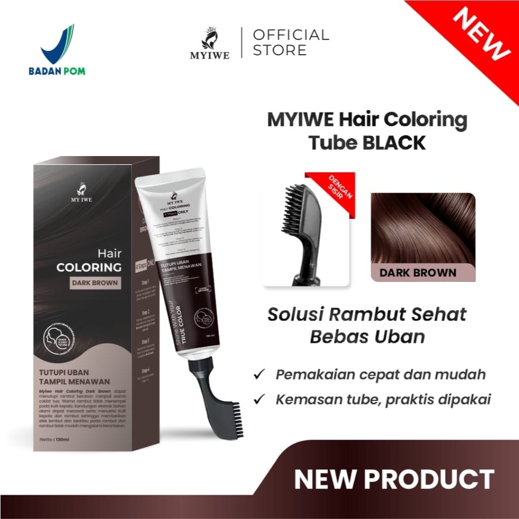 Jual Myiwe Hair Coloring Tube Sisir 120 ML | Shopee Indonesia