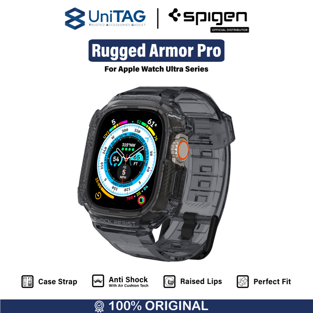 Jual Case Strap Apple Watch Ultra 49mm Spigen Rugged Armor Pro