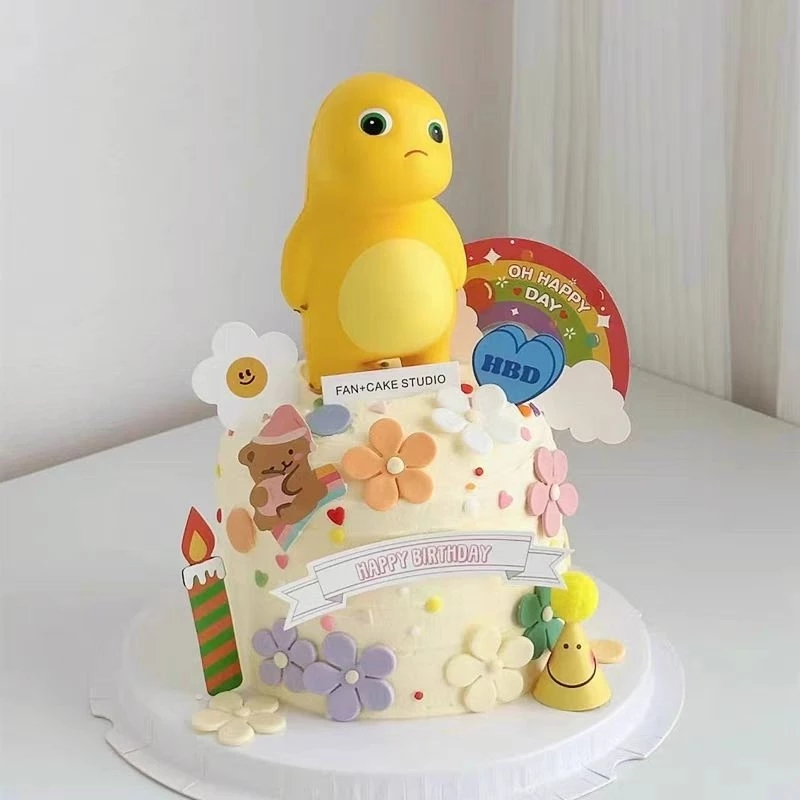 Jual Cake Topper Tema Nailong / Hiasan Kue Dino Kuning Nailong//Harga ...