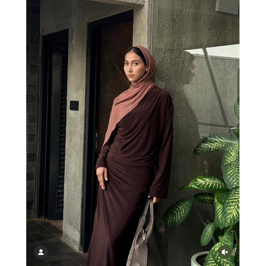 Jual Satu Attire - Alexa Set brown size S-M | Shopee Indonesia
