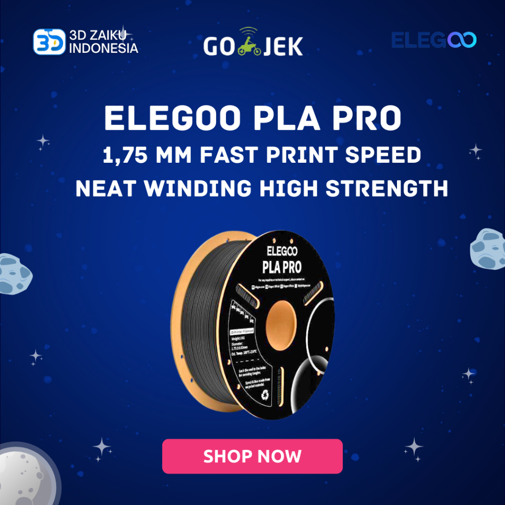 Elegoo - PLA Pro - Rouge Véritable (True Red) - 1,75 mm - 1 kg