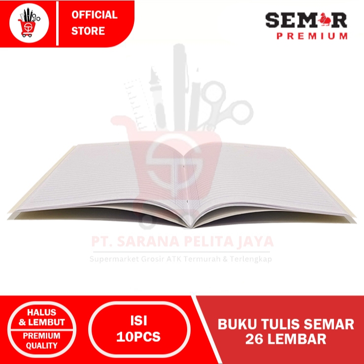 Jual Book | Buku Tulis Semar Premium All Series 26 Lembar (1 PACK ...