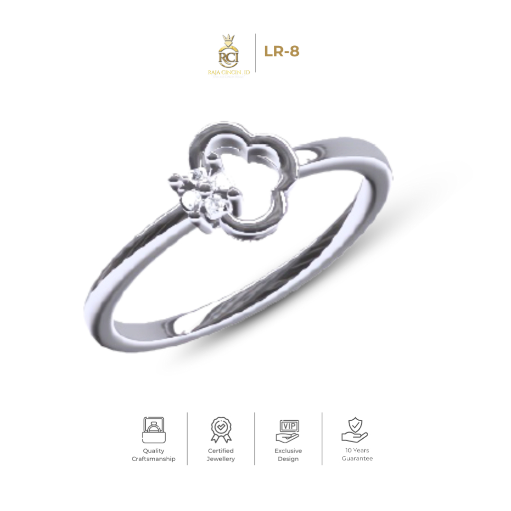 Jual Raja Cincin Indonesia - Ladies Ring Diamond 12K/18K LR8 - Cincin ...