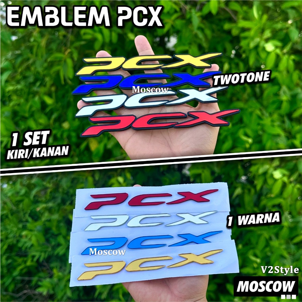 Jual EMBLEM PCX TIMBUL 3D SET ( 2PCS) KANAN KIRI untuk SEMUA MOTOR PCX ...