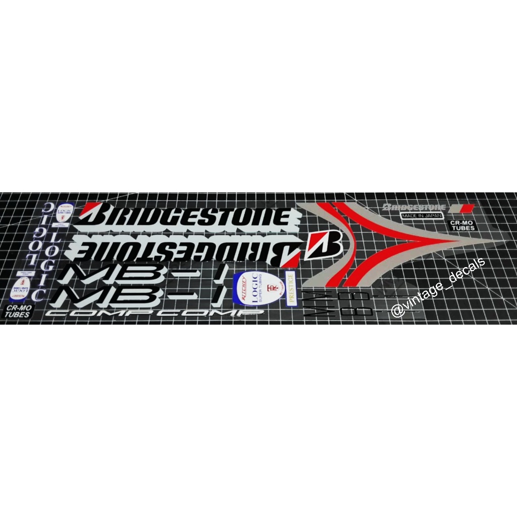 Ensemble D'Autocollants Bridgestone MB-1