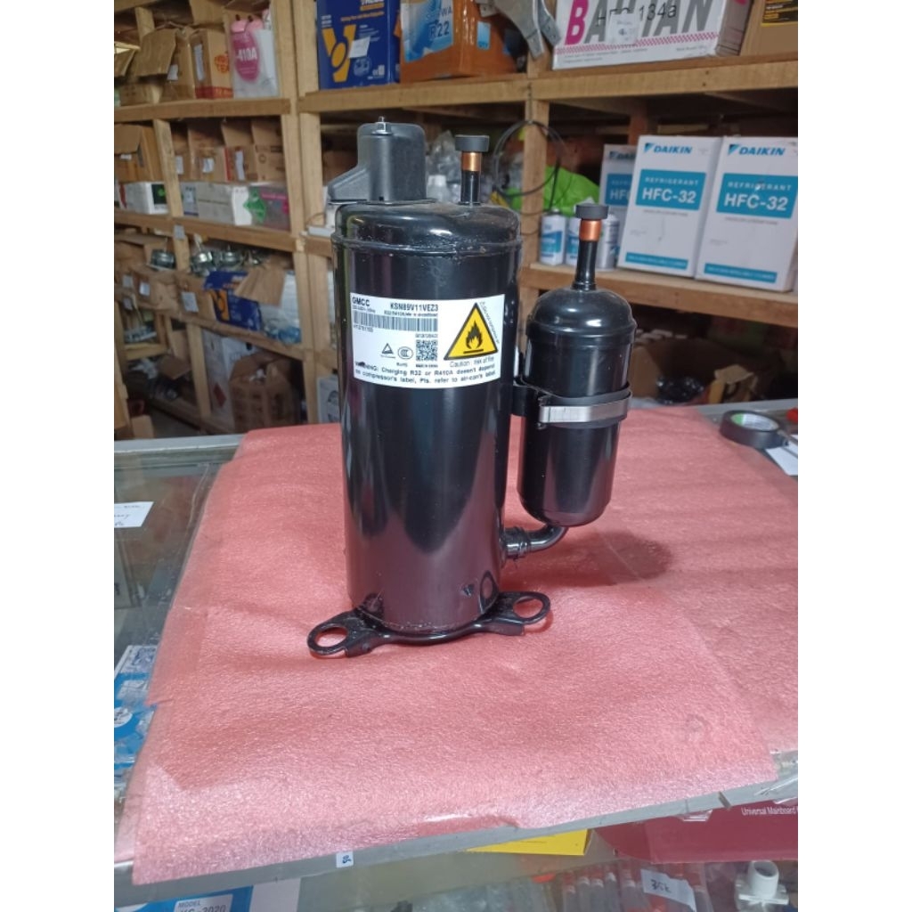 Jual Kompresor / Compresor AC 1PK R32 / 410GMCC / KSN 89V11VEZ3 ...