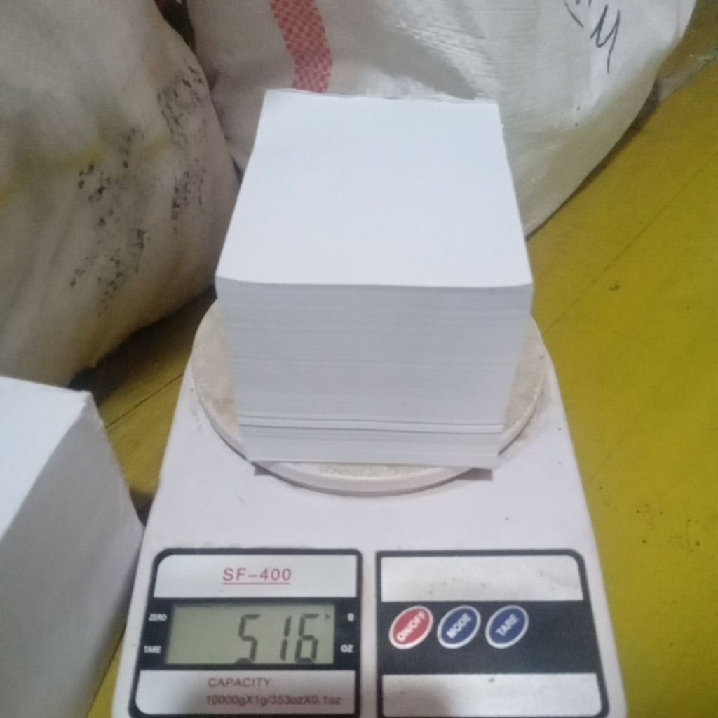Jual nota polos kosong putih bersih/tanpa tembusan/1ply Ukuran -/+ 9x11 ...