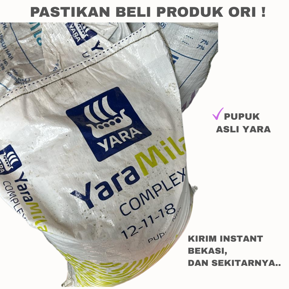 Jual ORI Pupuk Yara COMPLEX NPK 50 kg 1 karung Pupuk YaraMila NPK 12-11 ...