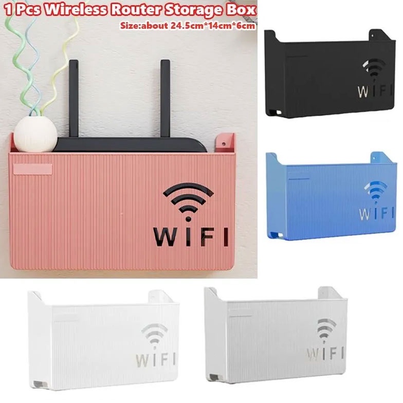 Jual Subsidi Wireless Wifi Router Rak Kotak Penyimpanan Hiasan Dinding ...