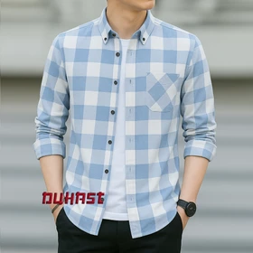 Kemeja Pria Lengan Panjang Flanel Import Unisex Motif Kotak DUHASTSHOP
