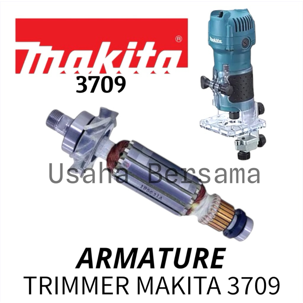 Jual ARMATURE MAKITA TRIMMER 3709 / ANGKER PROFIL KECIL MAKITA 3709 ...