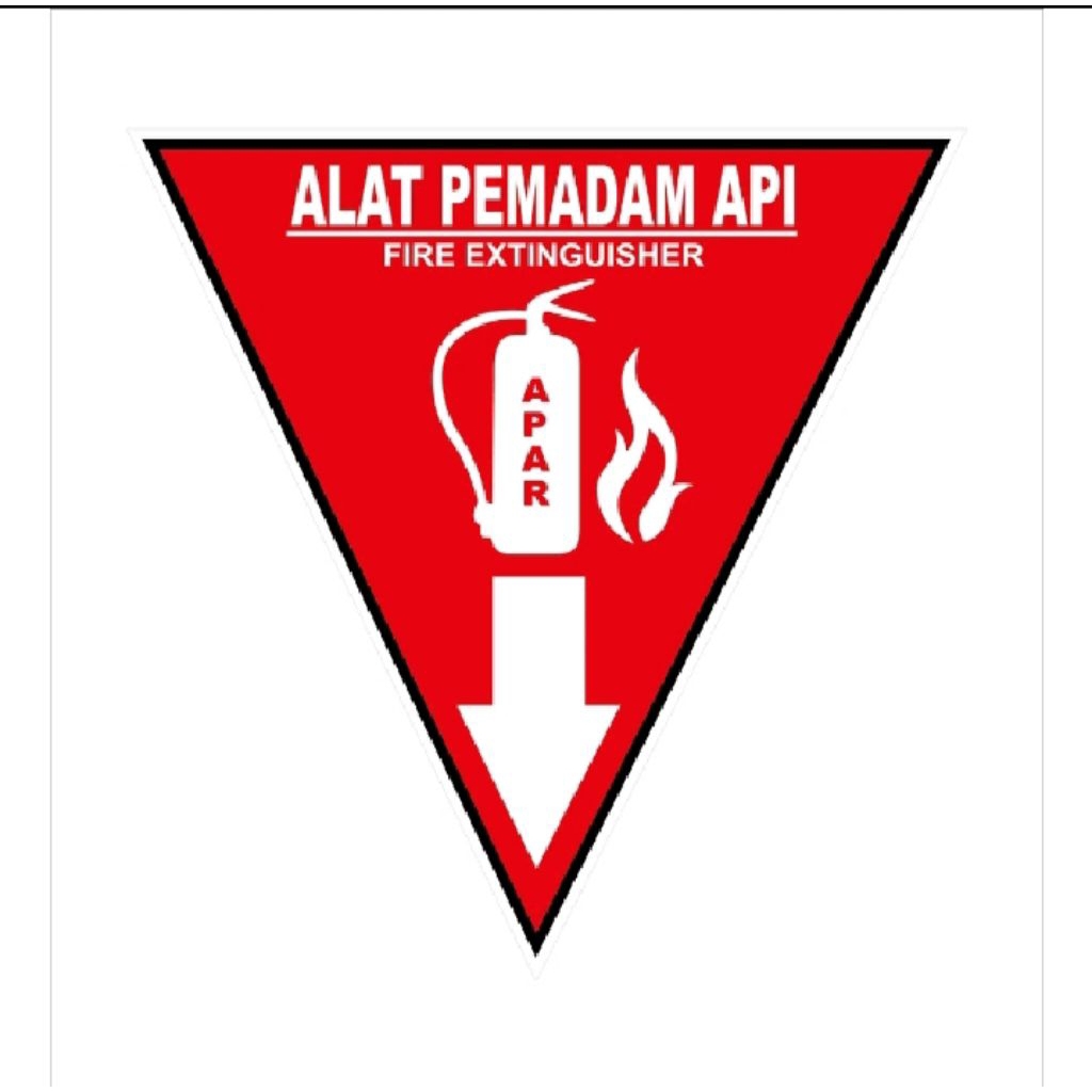 Jual Stiker vinyl APAR 25X25CM sign rambu k3 | Shopee Indonesia