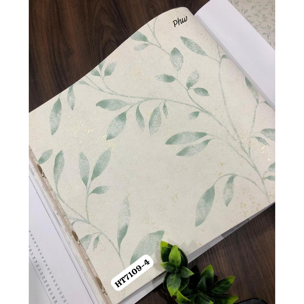 Jual Wallpaper Dinding Daun Ranting Visual Lukisan Hijau Coklat Modern ...