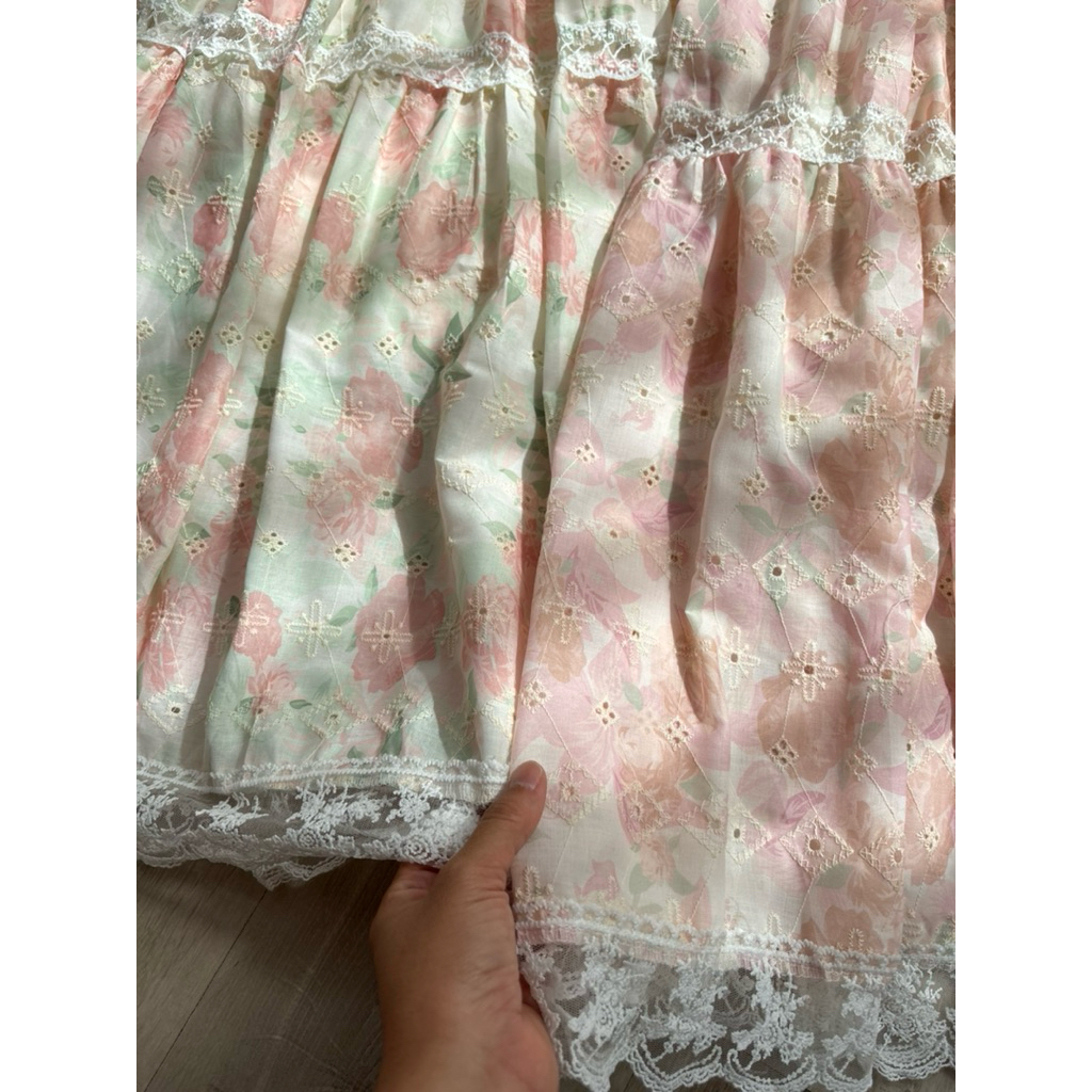 Jual Difa Skirt Katbol Motif Bunga Besar | Shopee Indonesia