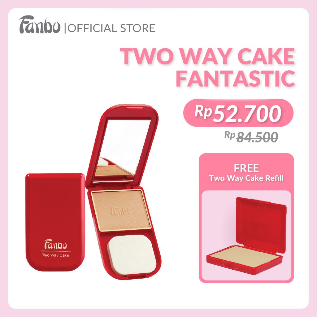 Jual (FREE REFILL) - Fanbo Fantastic Two Way Cake SPF 15 | Shopee Indonesia