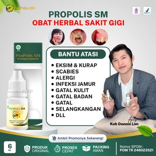 Obat Sakit Gigi Berlubang Gusi Bengkak Nyeri Linu Bau Mulut Tak Sedap Dan Sariawan Bisa Untuk Anak Dan Dewasa Propolis Sm Brazilian 100% Asli