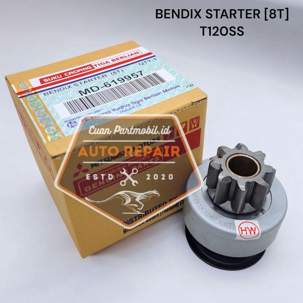 Jual BENDIX STARTER GIGI 8T T120SS 1.500CC INJEKSI INJECTION KUDA 1 ...