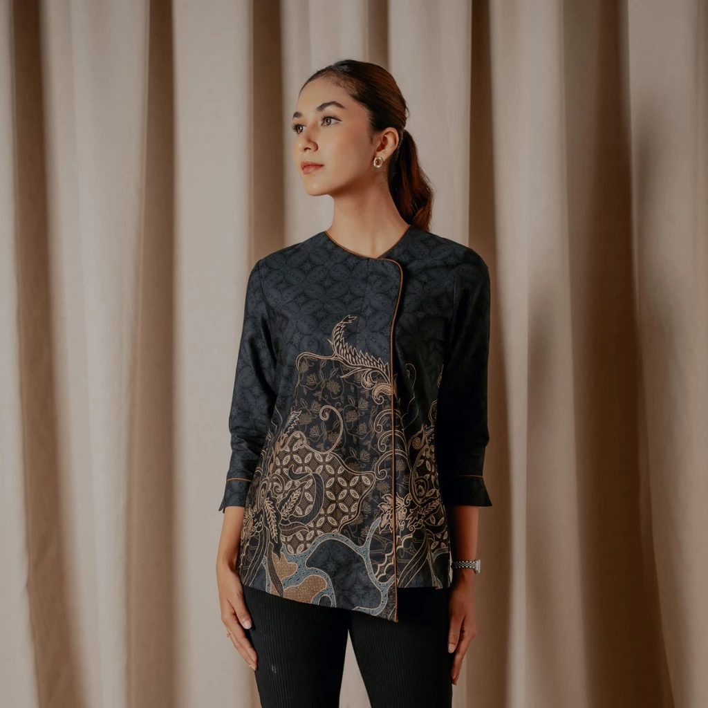 Hadinata Batik Premium Blouse Batik Wanita Superfine Quincy Quraisy - foto 1