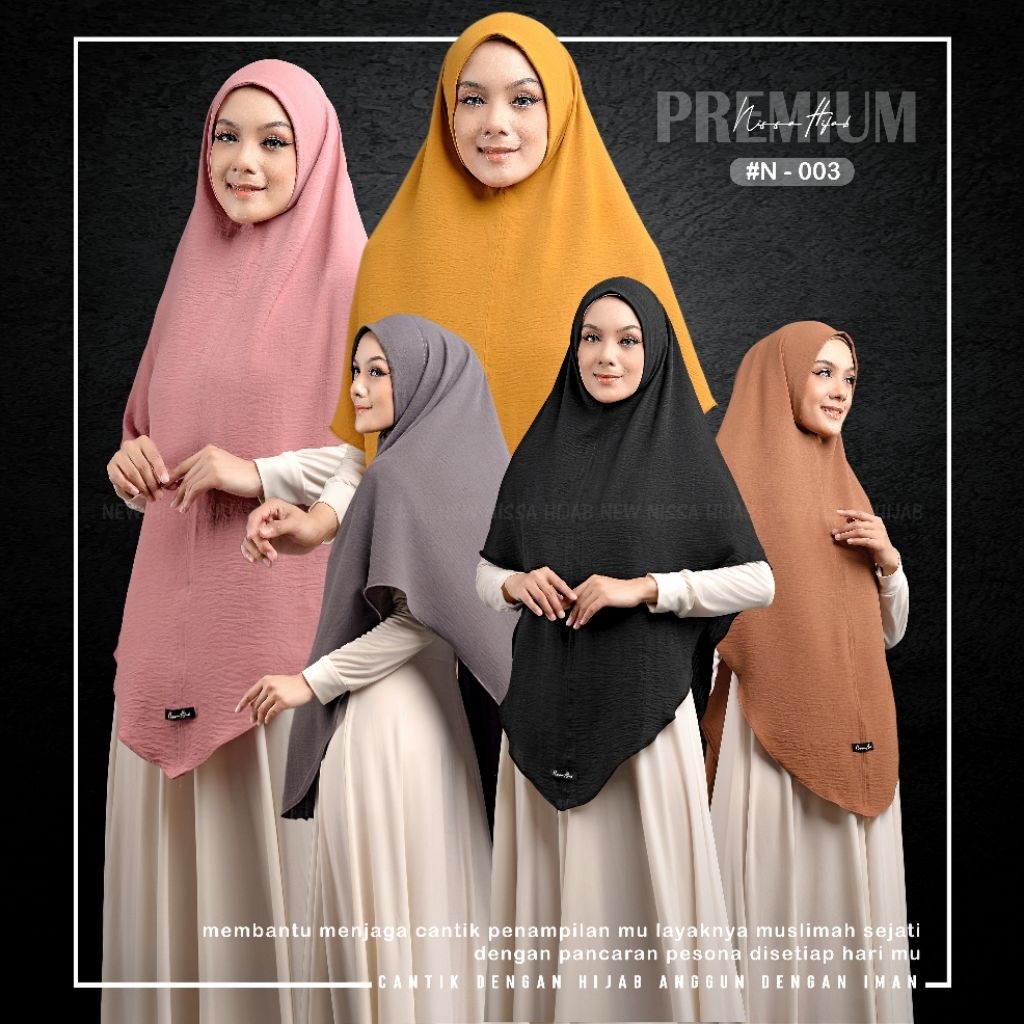 Jual Khimar Syari Model Non Pet Malay – Tampil Syari Elegan Hijab Bergo ...