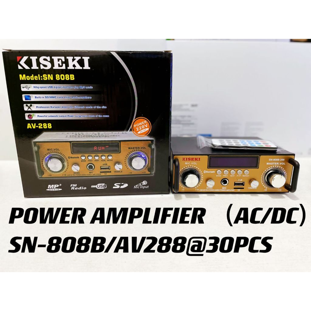 Jual KISEKI POWER AMPLIFIER SN-808B / AV-136 (AC/DC) / | Shopee Indonesia