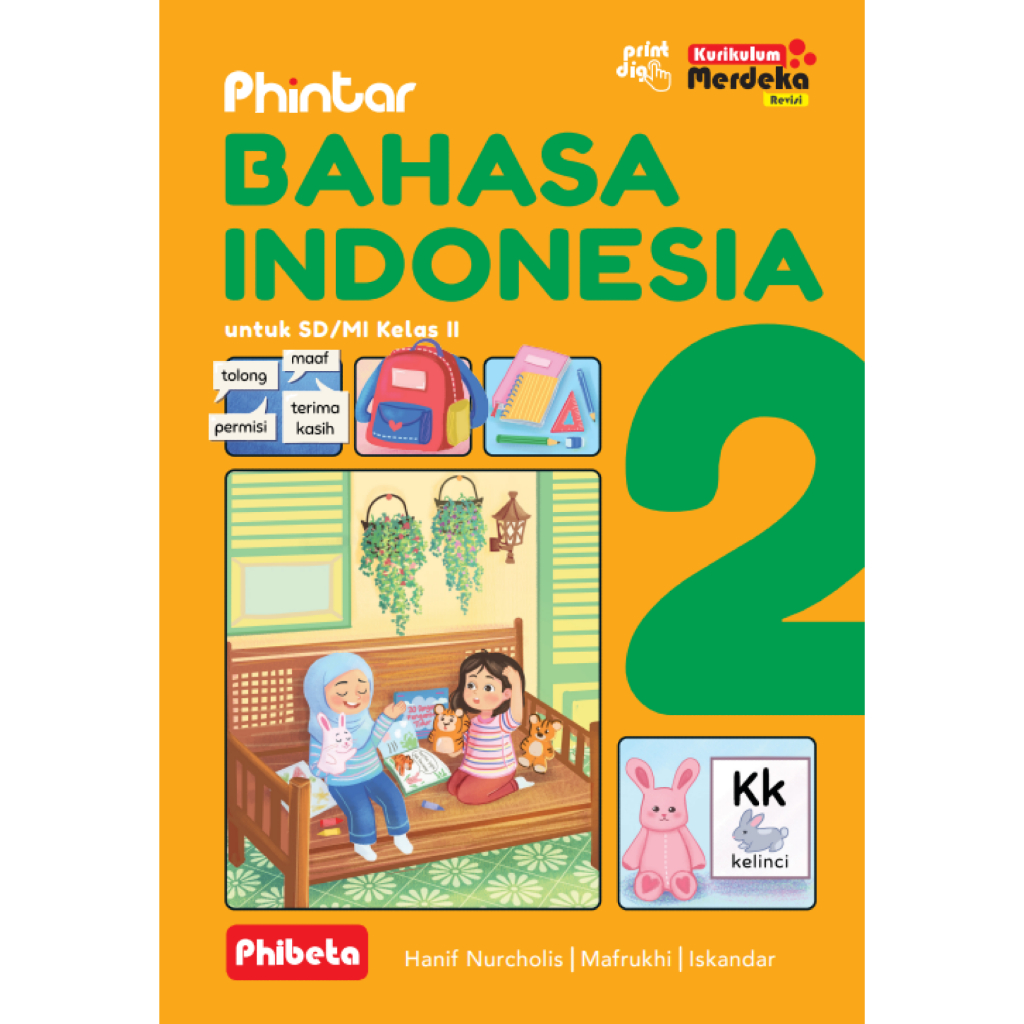 Jual Erlangga Buku Pelajaran SD / MI PHINTAR Bahasa Indonesia kelas 2 ...
