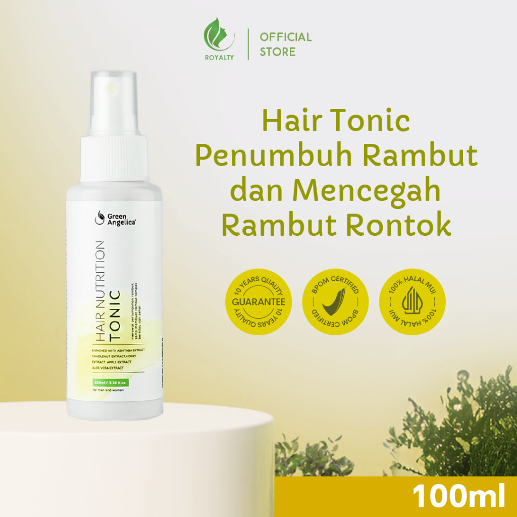 Jual Obat Penumbuh Rambut Original Halal Green Angelica Hair Tonic ...