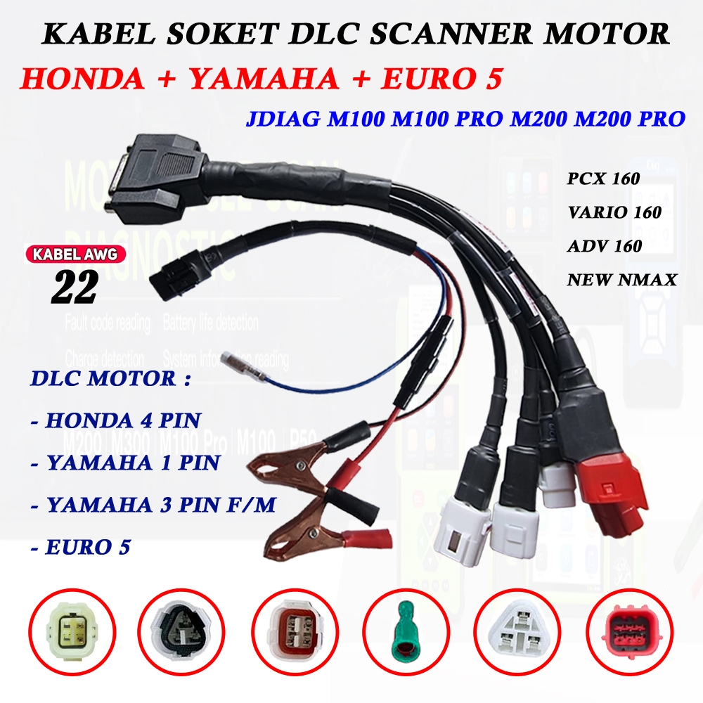 Jual KABEL DLC FULLSET HONDA YAMAHA EURO 5 KAWASAKI SUZUKI KTM VESPA