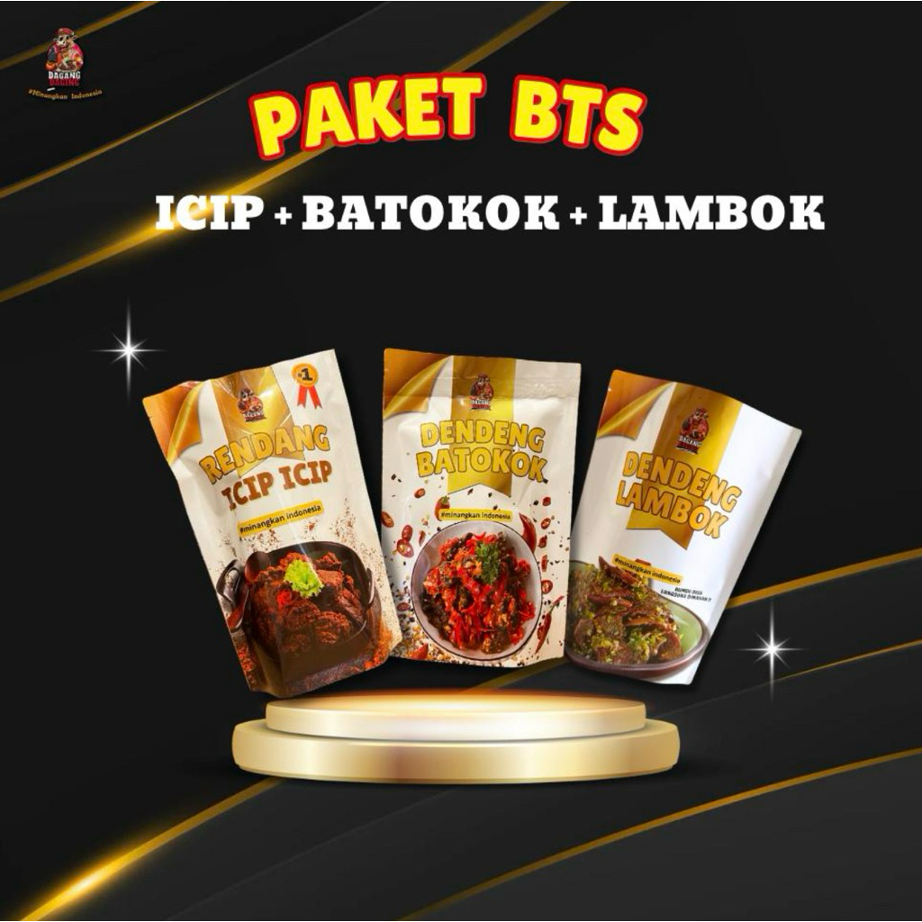 Jual PAKET TEROMPET ( RENDANG ICIP ICIP + DENDENG BATOKOK + DENDENG ...