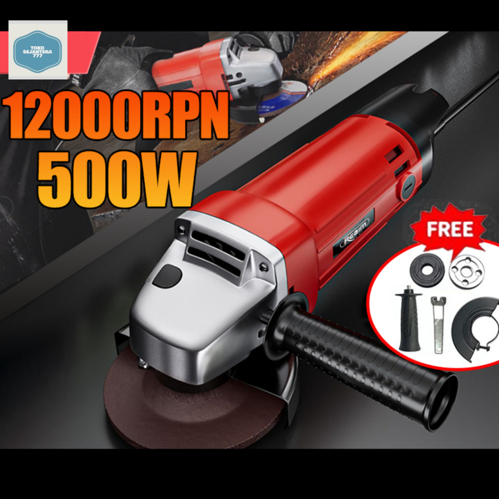 Jual Reaim Mesin Gerinda Tangan Gerinda Listrik Angle Grinder Poles ...