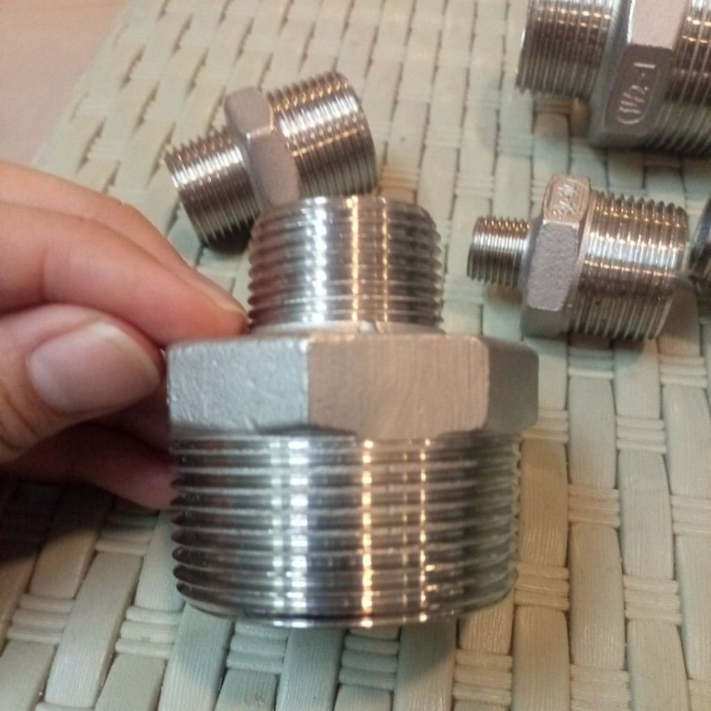 Jual Double Nepel Reducer Stainless SS304 Vlok Dobel Nipple Doubel ...