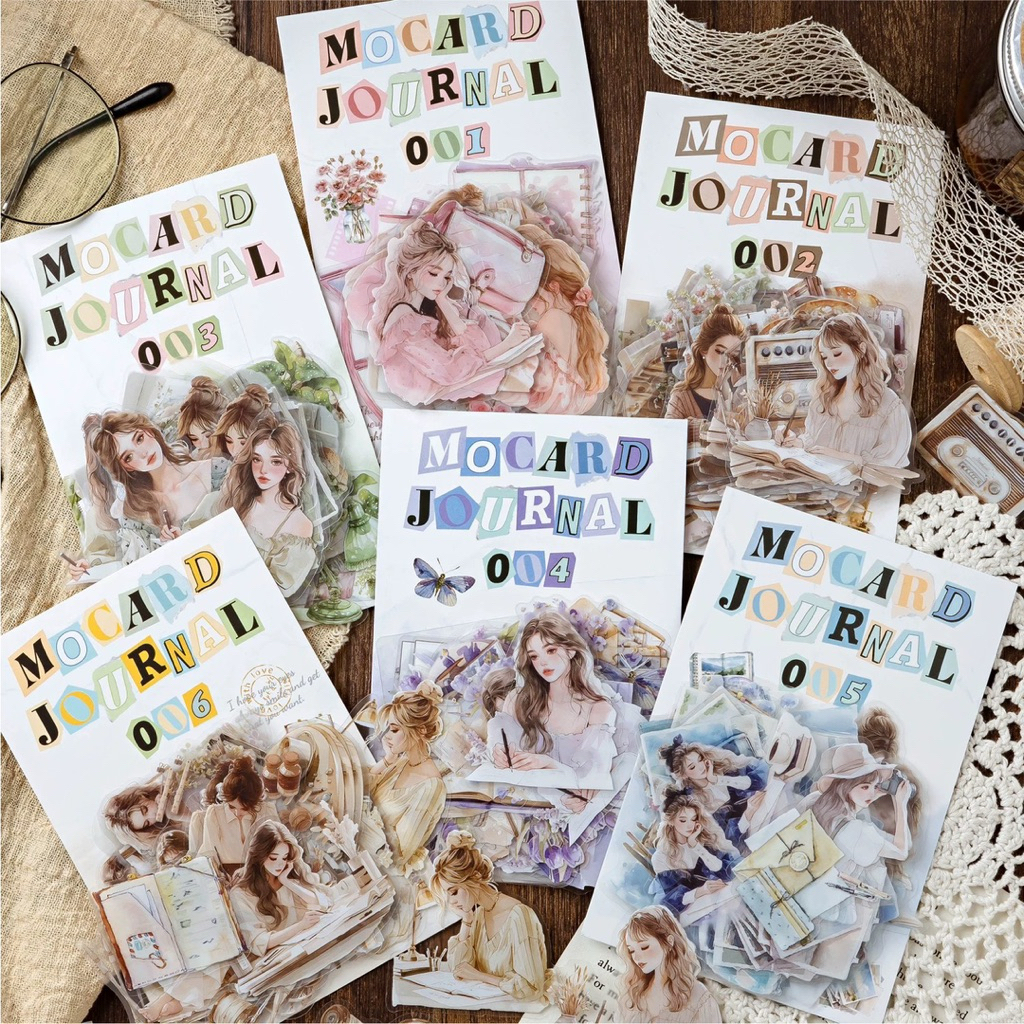 Jual { SAMPLE } MO-CARD JOURNAL GIRL PVC STICKER SET | Shopee Indonesia