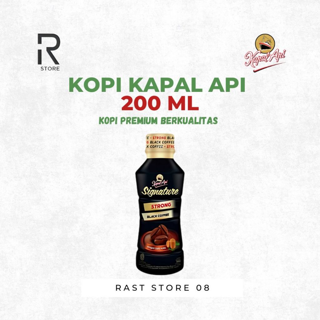 Jual Kopi Kapal Api Signature Botol 200ml | Kopi Instan Siap Minum ...