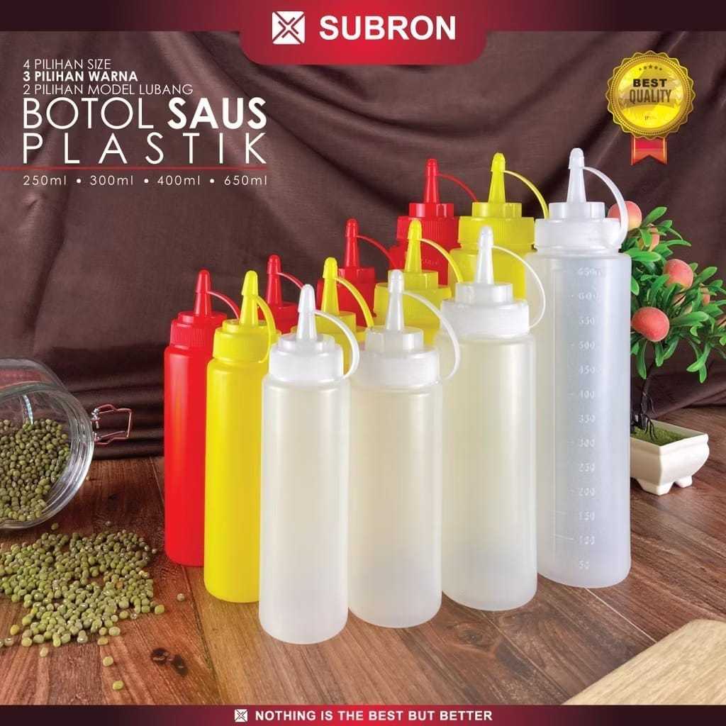 Jual Botol Kecap Saus 3 Lubang 650ML / Botol Bumbu Dapur Mayonase 400ML ...