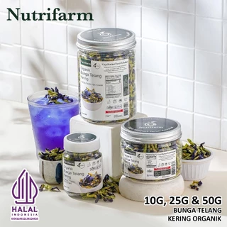 Nutrifarm Teh Bunga Telang Kering 50g 10g 25g