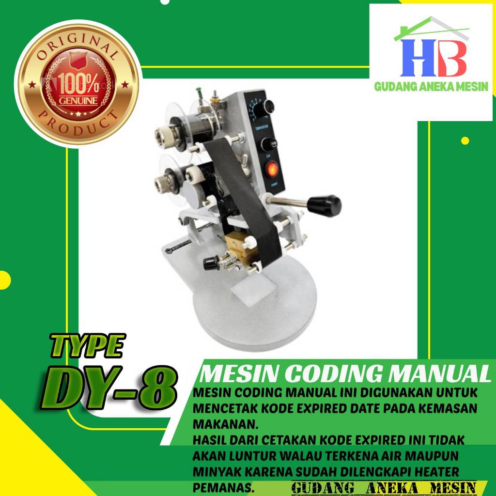 Jual Alat Coding Expired Date Manual Type DY-8 | Shopee Indonesia
