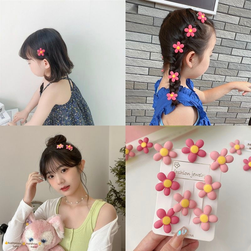 Jual 5pcs / 2pcs Jepit Rambut Model Bunga Aksesoris Anak Perempuan Lucu ...