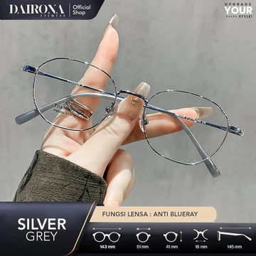 Dairona Eyewear Kacamata Titanium Photocromic Bisa Minus Lensa Blueray Bluecromic Fashion Pria